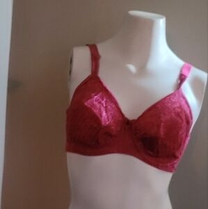 Bali Bra Sample NWOT 32D has wire. Deep Rose color